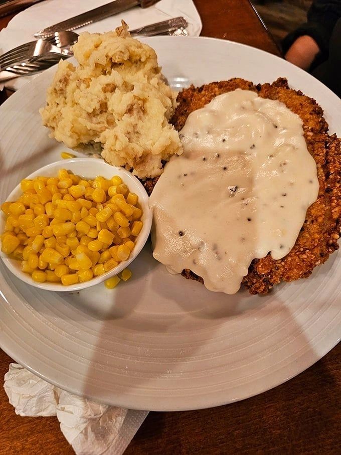 Chicken fried steak served for the annual celebration